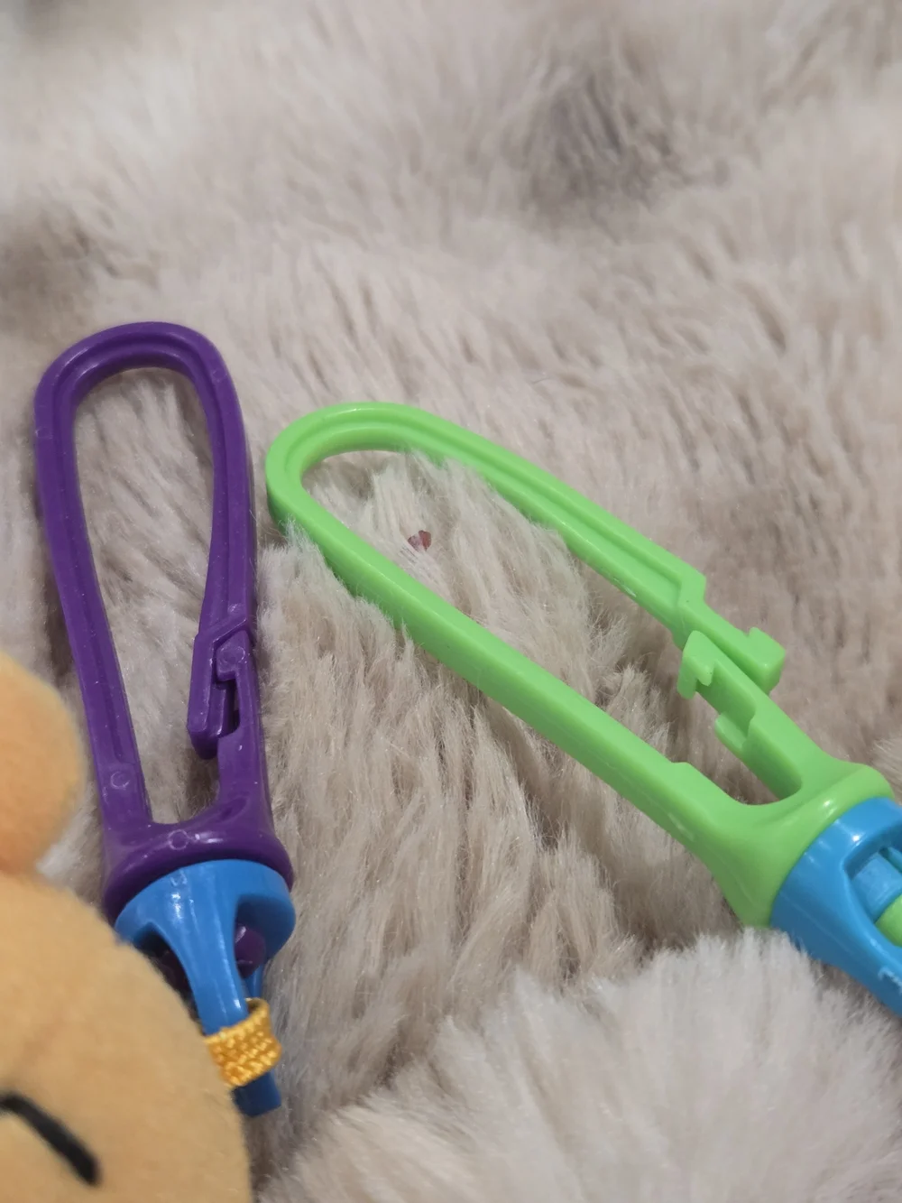 Winnie the Pooh & Tigger Plush Clip Set - Yellow & Orange